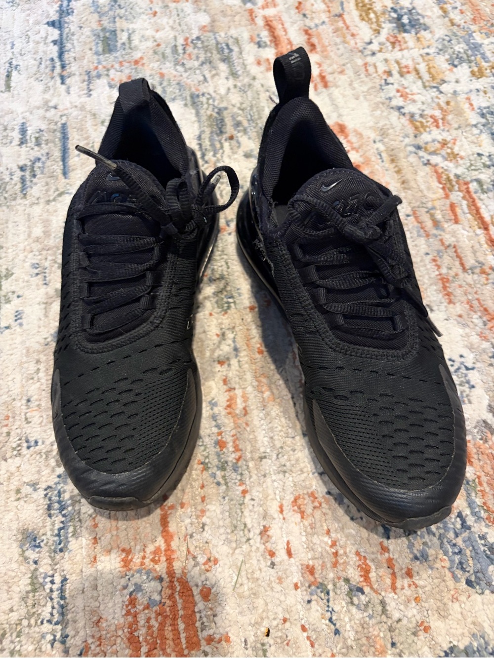 Nike Youth Air Max All-Black Athletic Sneakers